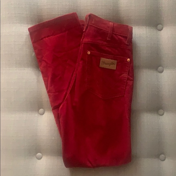 wrangler red pants